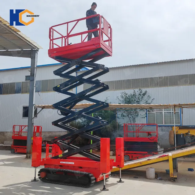 Custom 6m 7m 8m 9m 10m 11m 12m crawler scissor lift